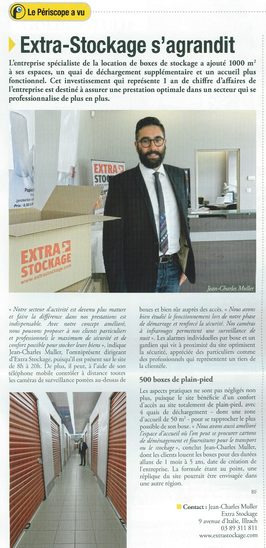 article de presse self stockage